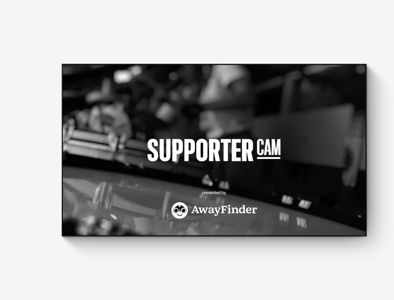 Clip de la caméra du supporter du MLS Season Pass, sponsorisé par la société fictive AwayFinder.