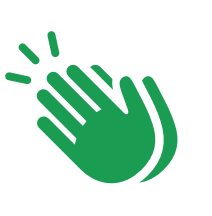 Icône illustrant des mains qui applaudissent.