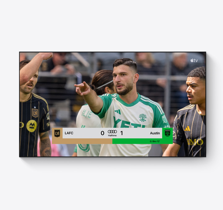 Exemple de sponsoring Audi lors d’un match LAFC contre Austin FC.